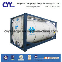 Certificación ISO estándar Asme Oxígeno líquido criogénico de alta presión nitrógeno argón dióxido de carbono Imo7 / T75 contenedor tanque